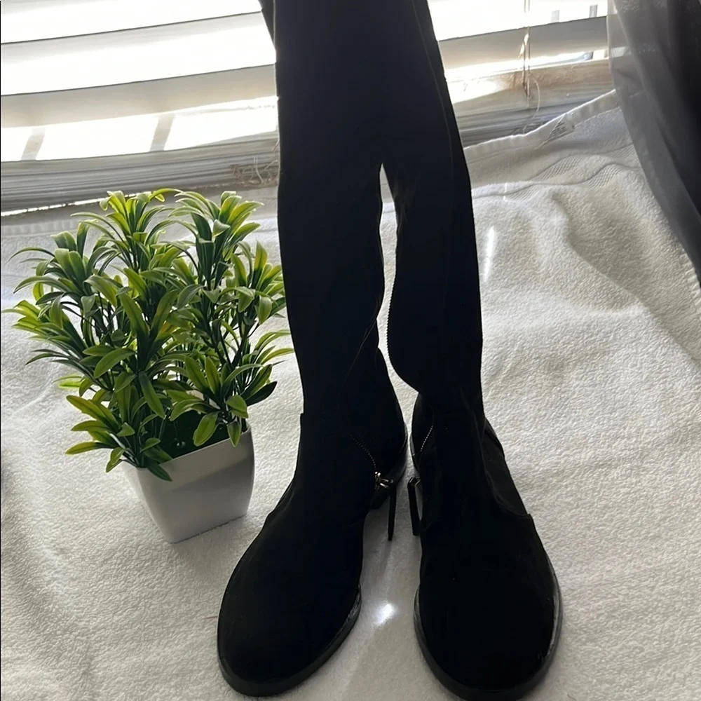 ANTONIO MELANI Black Over the Knee Boots